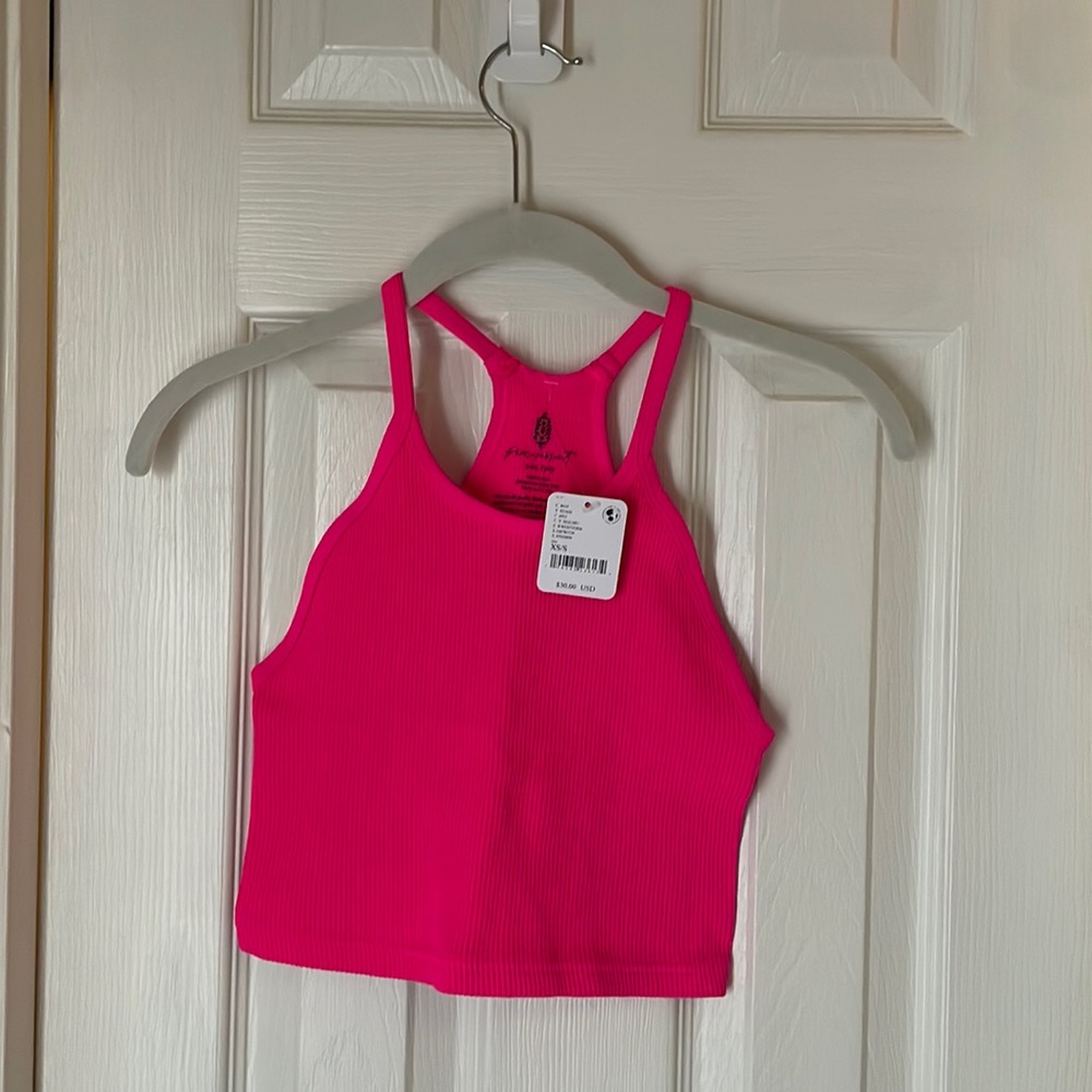 Free People Movement Happiness Runs Crop Tank Malibu xs/s